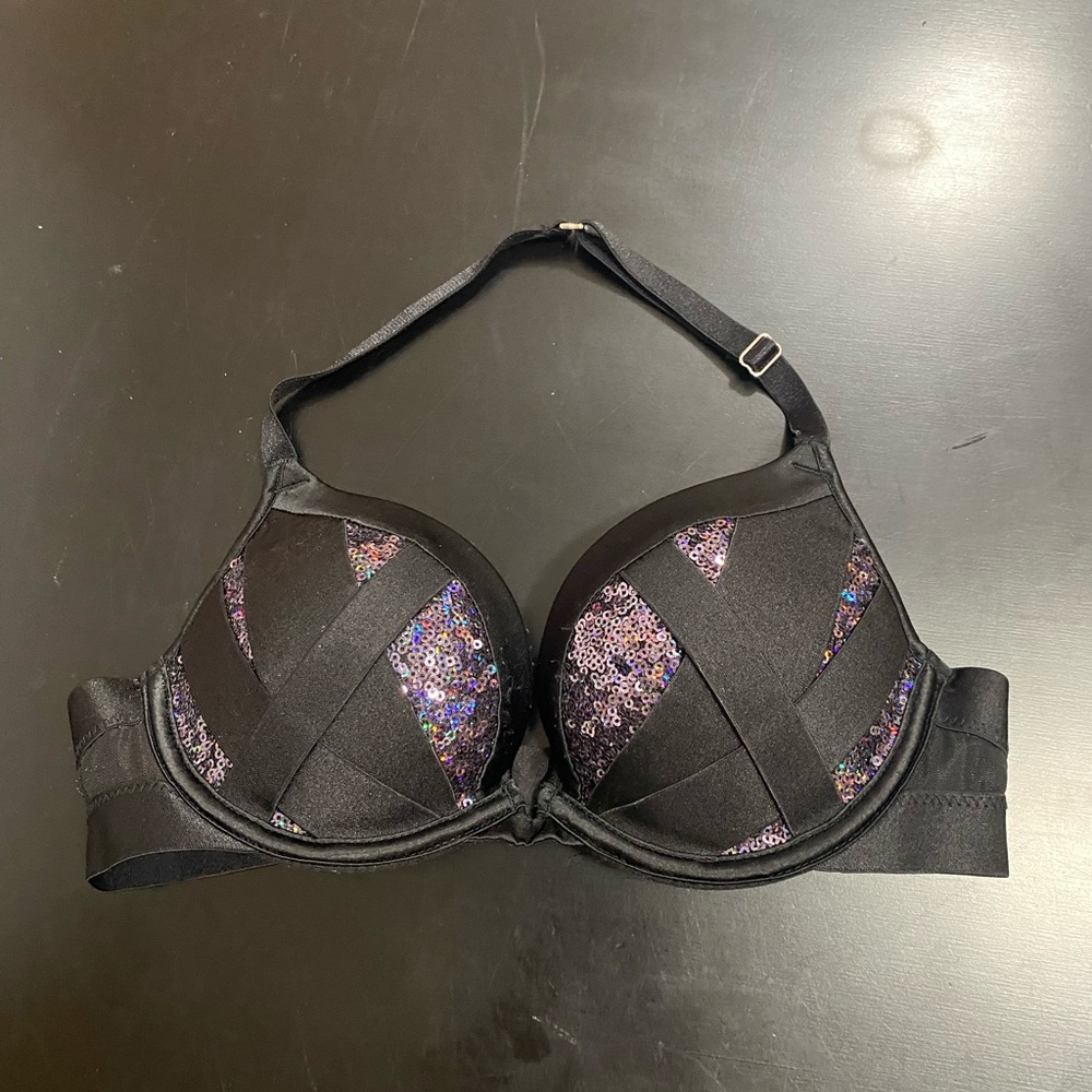 Victoria Secret Fashion Show exclusive black sparkle bra